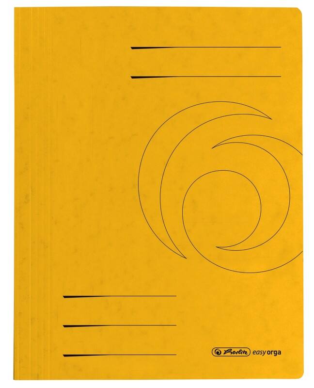 herlitz Schnellhefter DIN A4 Gelb Pressspankarton