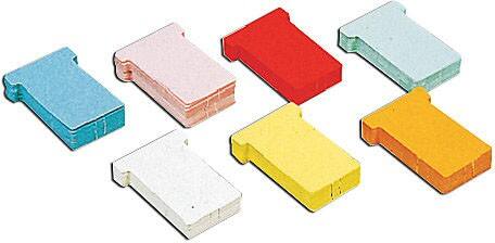 Jalema T-Steckkarten A5548-222 Rot 6 x 8,5 cm 100 Stück