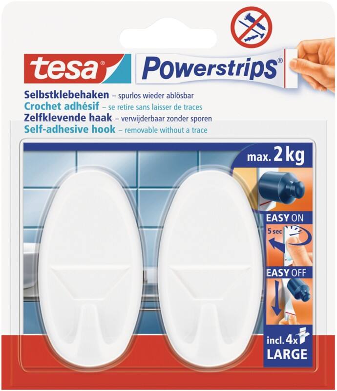 tesa Haken Weiß 2 Stück