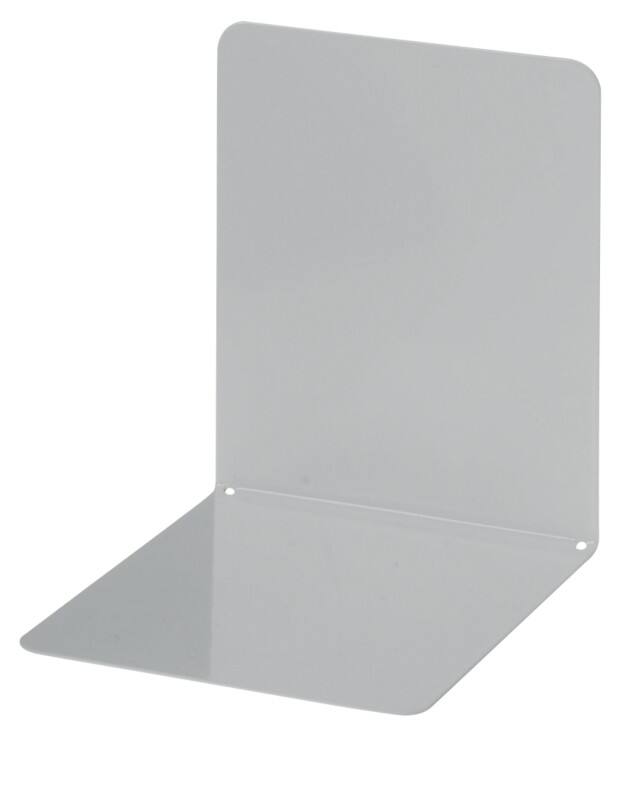 Maul Buchstützen Metall Weiß 12 x 14 x 14 cm 2 Stück