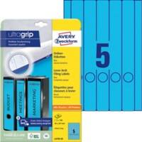 AVERY Zweckform Ordneretiketten L4749-20 Blau 20 Stück à 5 Etiketten