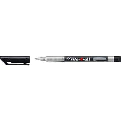 STABILO Write-4-all Write-4-all Rundspitze Whiteboard-Marker Fein Rundspitze 0,7 mm Schwarz