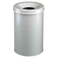 DURABLE Papierkorb Hellgrau 30L Metall 49,2 cm