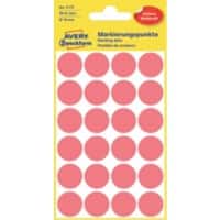 AVERY Zweckform Markierungspunkte Spezial 3172 Leuchtrot 18 x 18 mm 4 Blatt à 24 Etiketten