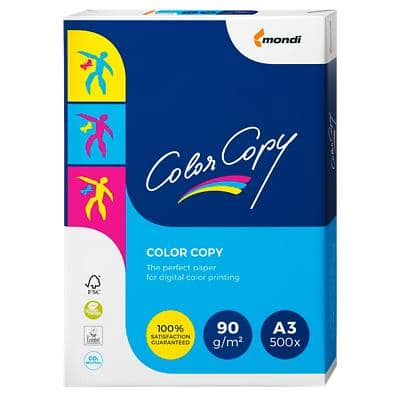 Mondi Color Copy DIN A3 Druckerpapier 90 g/m² Glatt Weiß 500 Blatt