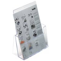 helit the helpdesk Prospektständer A4 23,5 (B) x 8,5 (T) x 25 (H) cm Transparent 2 Stück