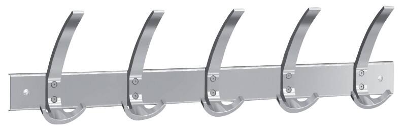 Kerkmann Garderobenständer 5 Haken Silber