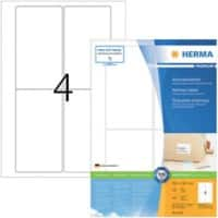 HERMA Adressetiketten 4472 Weiß DIN A4 78,7 x 139,7 mm 100 Blatt à 4 Etiketten