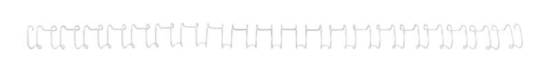 GBC Metall Drahtbinderücken Weiß 14 mm 130 Blatt DIN A4 100 Stück