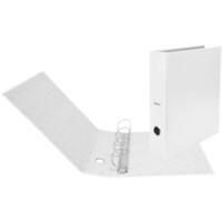 Biella Dinor-Quator Breit Doppelordner A4+ 70 mm Weiß 4 Ringe 12644701U Pappkarton, PP (Polypropylen)