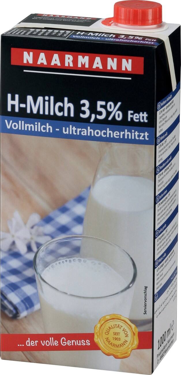Naarmann Milch 3.5 % 12 Stück à 1 L
