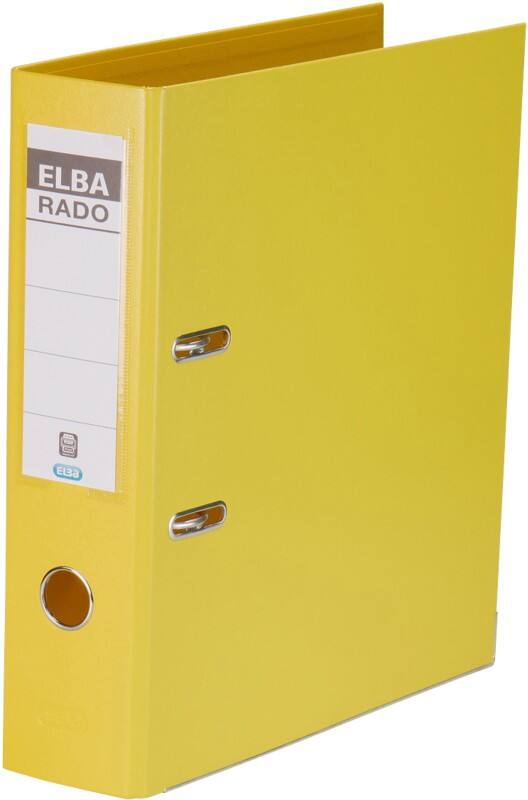 ELBA Rado Plast Breit Ordner A4 80 mm Gelb 2 Ringe Rado Plast PVC (Polyvinylchlorid) Hochformat