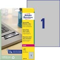 AVERY Zweckform L6013-20 Typenschildetiketten DIN A4 Silber 210 x 297 mm 20 Blatt à 1 Etiketten