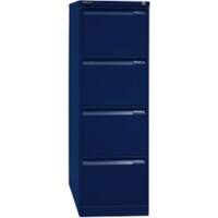 Bisley Hängeregistraturschrank 3643639 4 Schübe Oxfordblau 413 x 622 x 1.321 mm