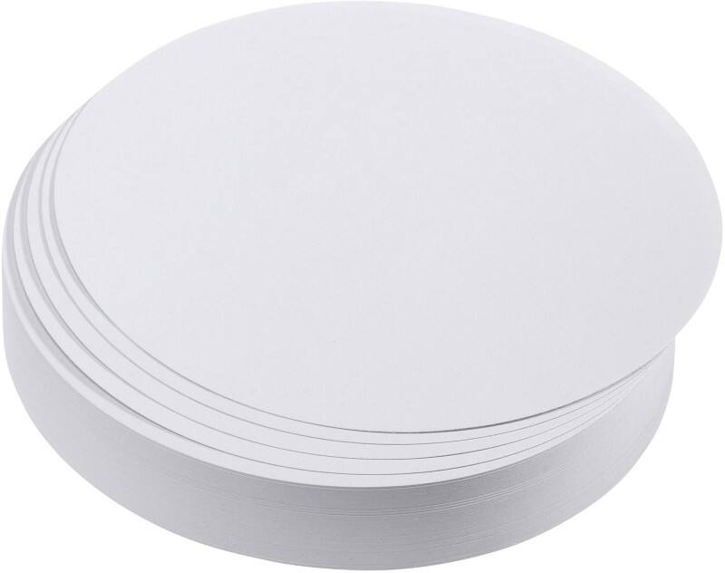 Franken Kreis Moderationskarten 9,5 x 9,5 cm Papier Weiß 500 Stück