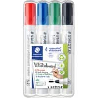 STAEDTLER Whiteboard Marker Lumocolor 351 Rundspitze Färbig sortiert 4 Stück