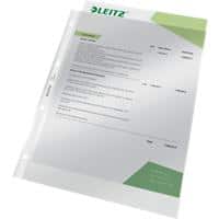 Leitz Premium Prospekthüllen DIN A4 Glasklar Transparent 80 Mikron PVC (Polyvinylchlorid) Oben 4 Löcher 100 Stück