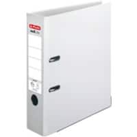 herlitz maX.file Ordner DIN A4 80 mm Weiß 2 Ringe Pappkarton, PP (Polypropylen) Texturiert Hochformat
