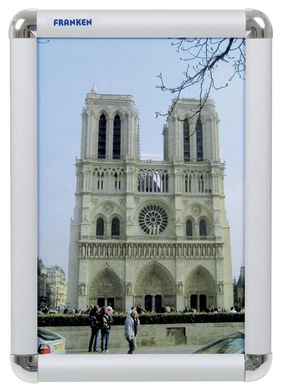 Franken A4 Klapprahmen Silber Aluminium BS0701 23,9 (B) x 2,5 (T) x 32,6 (H) cm