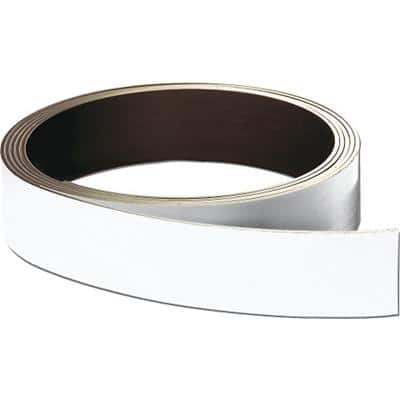 Franken Magnetband 30 mm x 1000 cm /LS30 weiß