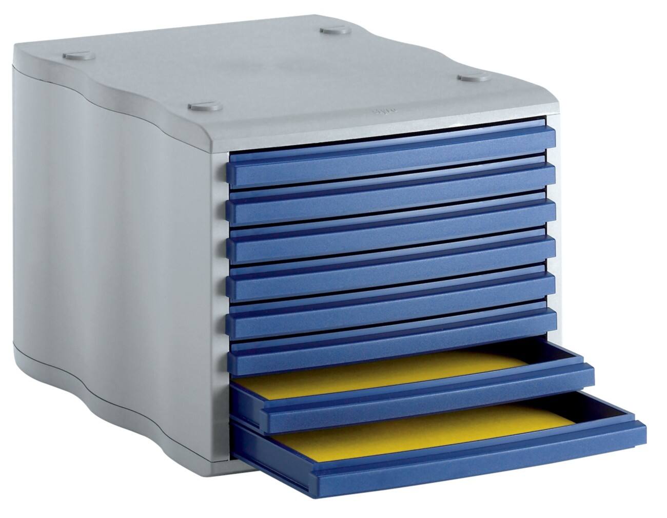 Styro Schubladenbox 8551 Polystyrol Blau, Grau 27 x 35,5 x 24 cm