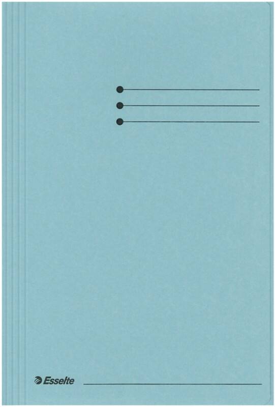 Esselte Manilla Jurismappe 1032302 Foolscap Blau Recycelter Karton 250 Blatt 23,3 x 35 x 2 cm 50 Stück
