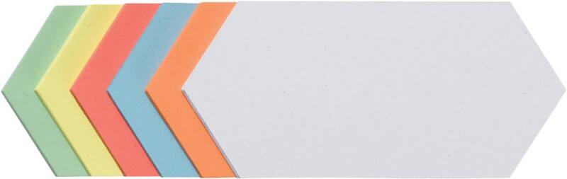 Franken Selbstklebend Moderationskarten 20,5 x 9,5 cm Papier Färbig sortiert 300 Stück