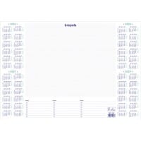 Brepols DeskMate Schreibtisch-Kalender 2024, 2025, 2026, 2027 Niederländisch, Französisch, Deutsch, Englisch 35 (B) x 0,5 (T) x 50 (H) cm Weiß 40 Blatt
