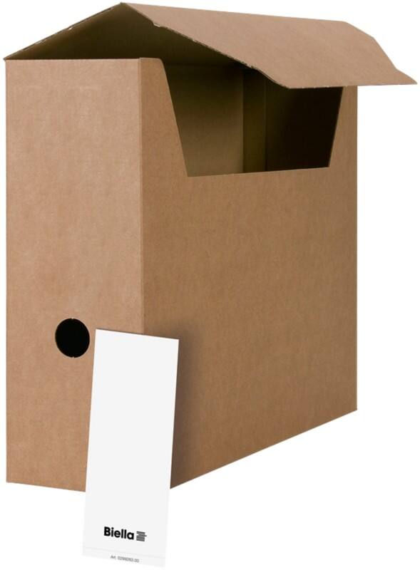 Biella Karton Archivbox Braun 325mm x 277mm x 97mm
