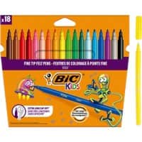 BIC Filzstift Visa 2 mm Färbig sortiert 18 Stück