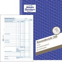 AVERY Zweckform Kassenbuch 305 Weiß A5 Perforiert 50 Blatt