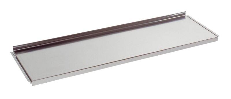 Manuflex Fachboden 2 Fachböden Stahlblech 900 x 300 mm Silber 2 Stück