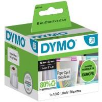 DYMO LW Etiketten Authentisch 11354 2027786 Selbsthaftend Schwarz auf Weiß 32 x 57 mm 1000 Etiketten