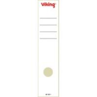 Viking Rückenschilder 60 mm x 285 mm Weiß 10 Stück