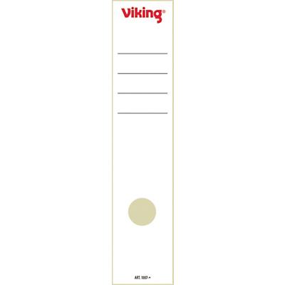 Viking Rückenschilder 60 mm x 285 mm Weiß 10 Stück