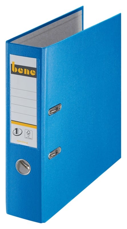 Bene No.1 Ordner A4 80mm Blau 2 Ringe PP