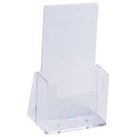 helit the helpdesk Prospektständer A4 11,5 (B) x 6,5 (T) x 18,5 (H) cm Transparent 2 Stück