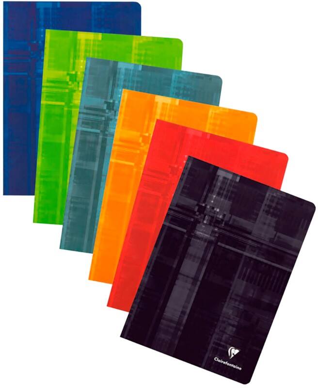 Clairefontaine A5+ kartongebundenes Notizbuch mit laminiertem Pappe Cover Liniert 36 Blatt