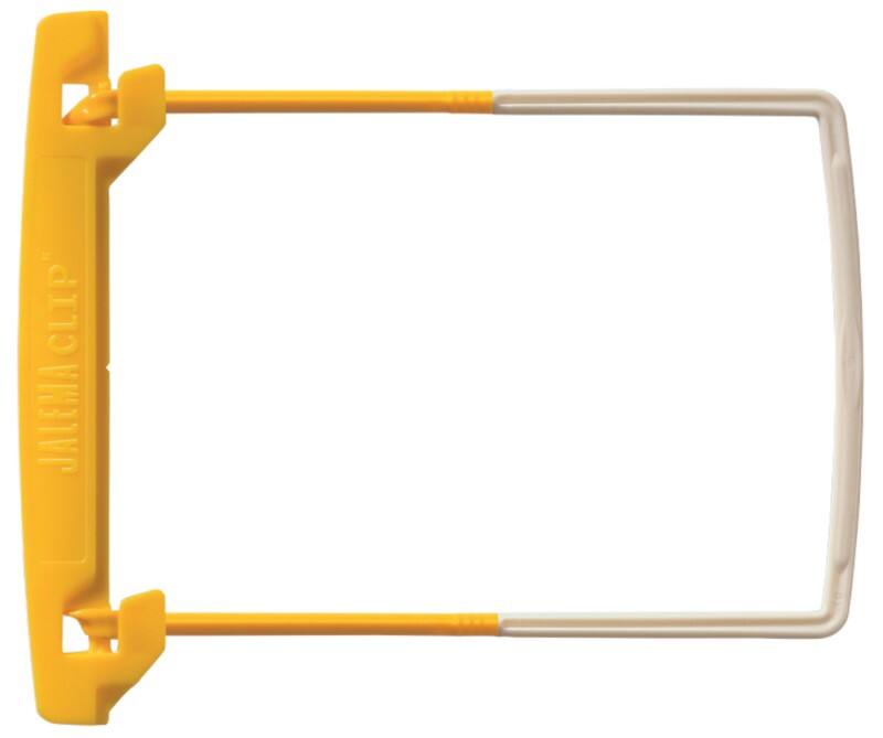 Djois JalemaClip Archiv-Clips Gelb, Weiß Kunststoff 20 x 6,5 cm 100 Stück