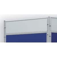 Franken ECO Stellwandtafel Montage mit Klemme Aluminium 1.200 (B) x 300 (H) mm Weiß ECO