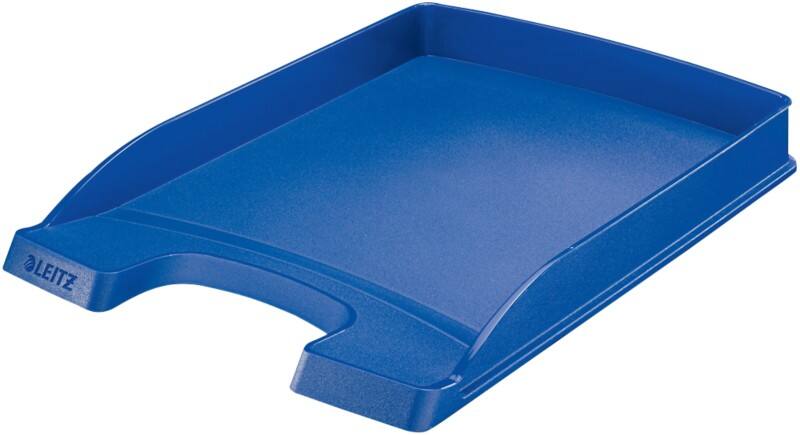 Leitz Plus Briefablage 5237 Slim DIN A4 Blau 25,5 x 35,7 x 3,5 cm