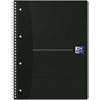 OXFORD Office Essentials Notebook DIN A4+ Liniert Spiralbindung Karton Schwarz Perforiert 140 Seiten