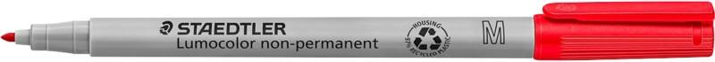 STAEDTLER Lumocolor Lumocolor 315 OHP-Marker 97% Recycelt Mittel Rundspitze 1 mm Rot 10 Stück