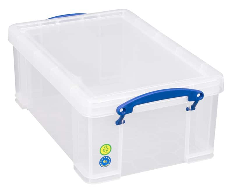 Really Useful Box Kunststoff Aufbewahrungsbox 9 L Transparent 25,5 x 39,5 x 15,5 cm