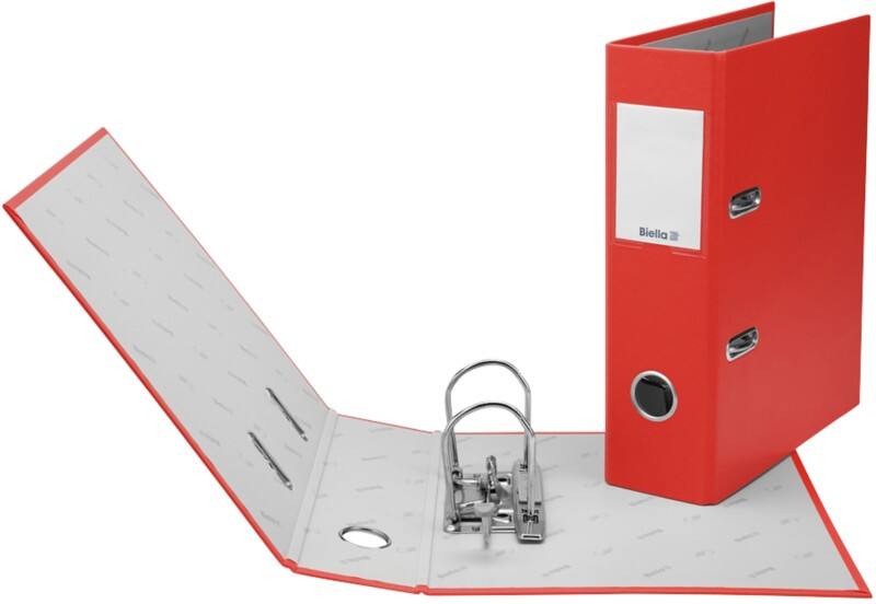 Biella Plasti-Color Breit Ordner A5 70 mm Rot 2 Ringe 10750745U Kunststoff Hochformat
