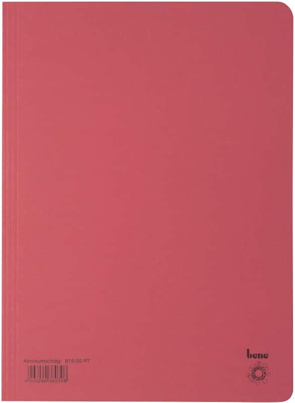 Bene Mappe DIN A4 Rot Manila Recycled 250 g/m² 250 g/m²