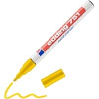 edding 751 Permanent Lackmarker Gelb Fein Rundspitze 1 - 2 mm  Wasserbeständig