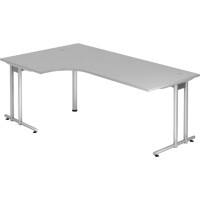 Hammerbacher Schreibtisch Matrix Lichtgrau 2.000 x 1.200 x 720 mm