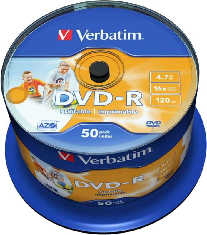 Verbatim DVD-R Spindel Bedruckbar 16 x 4.7 GB 50 Stück