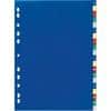 DURABLE A - Z Register A4 Färbig sortiert Blau, Gelb, Rot, Grün 20-teilig PP (Polypropylen) 11 Löcher 6755